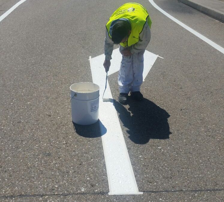 Pintado carretera